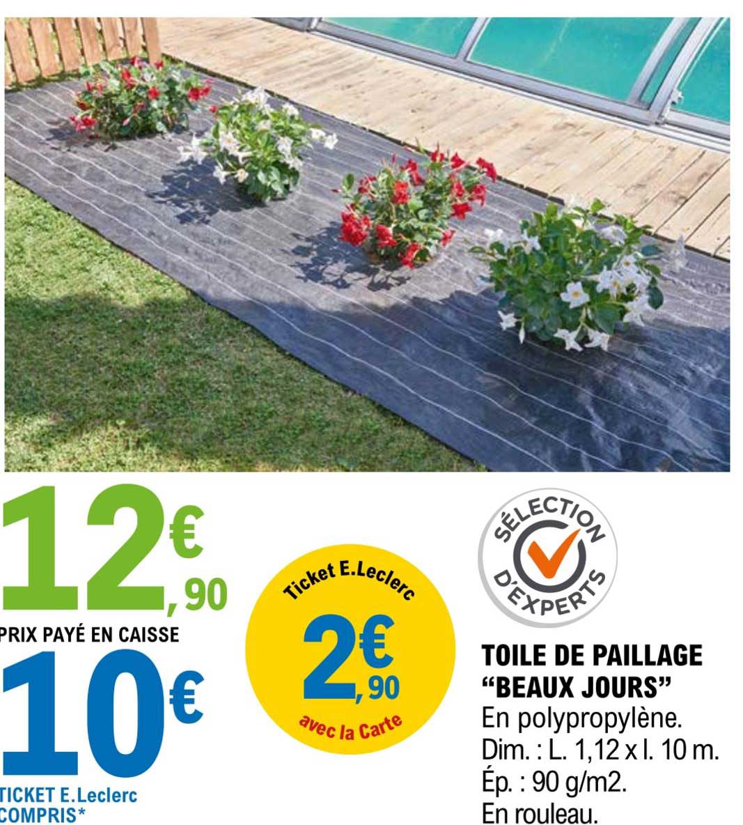 toile de paillage "beaux jours"