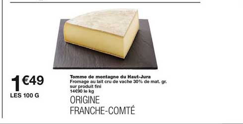 tomme de montagne du haut-jura