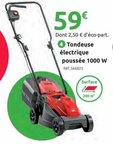 tondeuse électrique poussée 1000 w