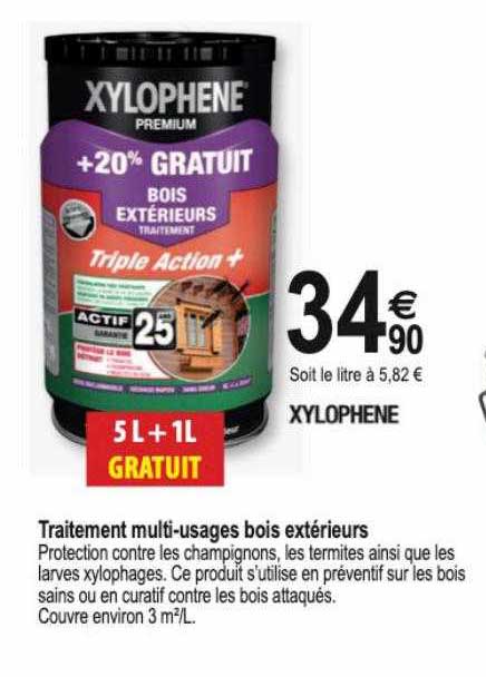 traitement multi-usages bois extérieurs xylophène