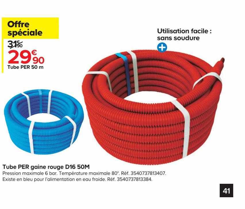 Tube Per Gaine Rouge D16 50m