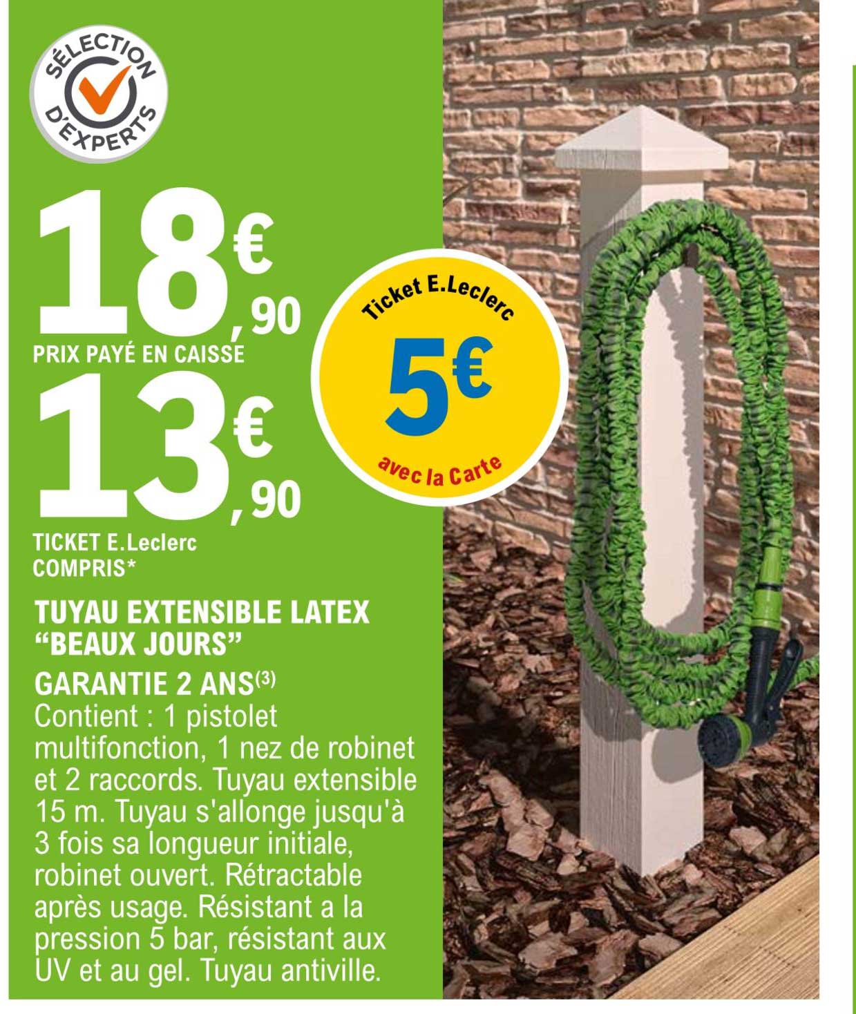 tuyau extensible latex "beaux jours"