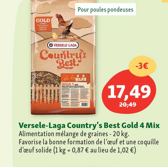 versele-Laga country's best gold 4 mix