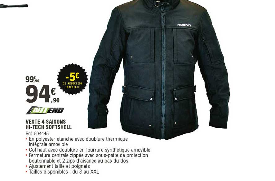 veste 4 saisons hi-tech softshell