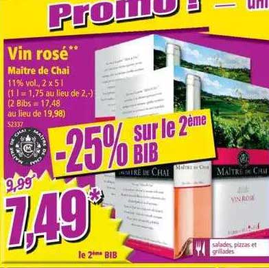 vin rosé maître de chai