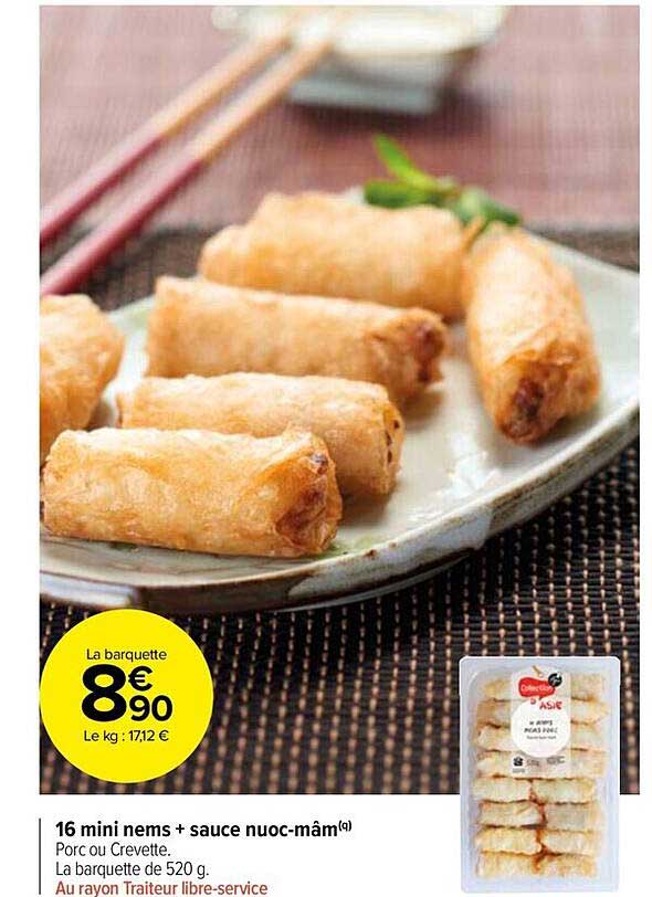 16 Mini Nems + Sauce Nuoc-mâm