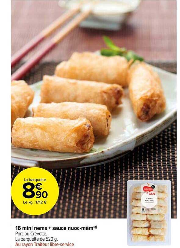 16 mini nems + sauce nuoc-mâm