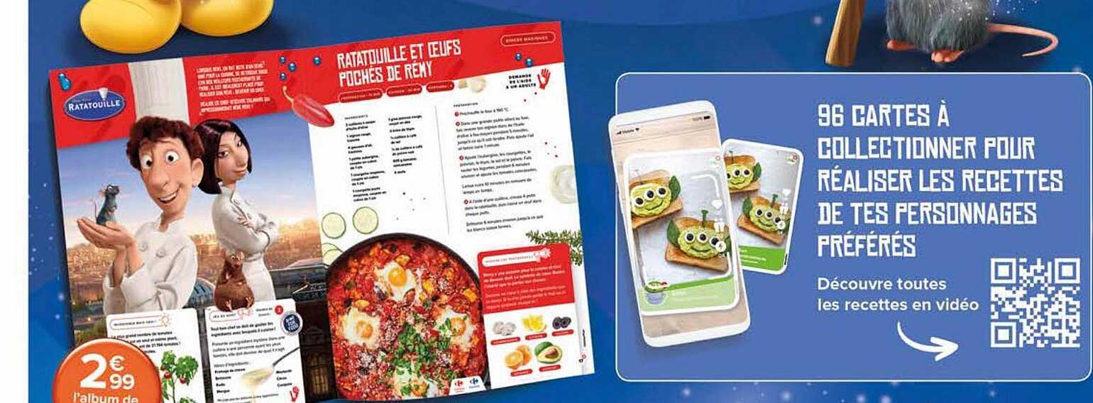 96 cartes à collectionner pour réaliser les recettes de tes personnages préférés