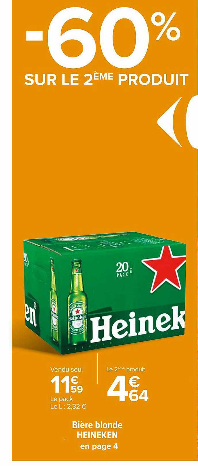 Bière Blonde Heineken