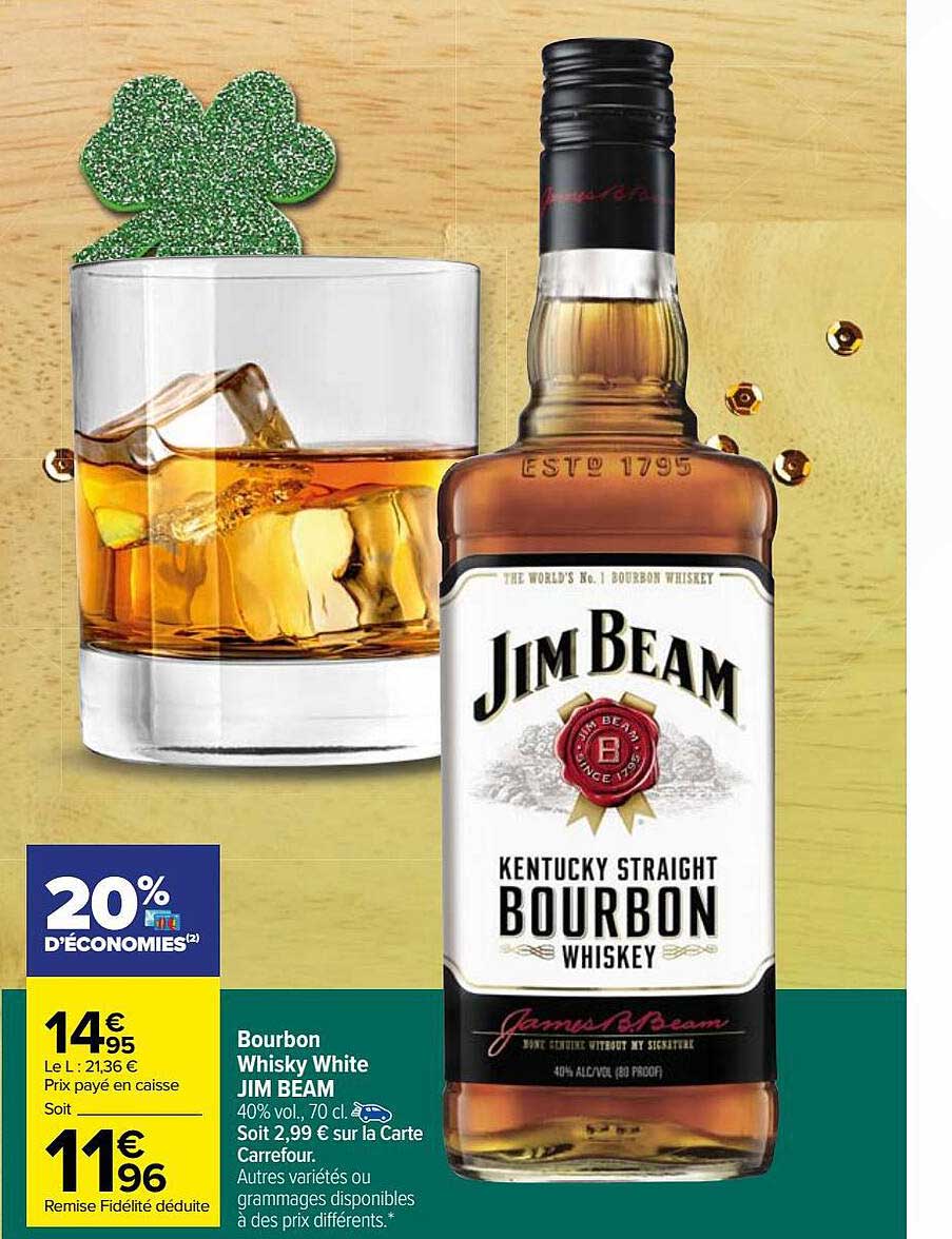 bourbon whisky white jim beam