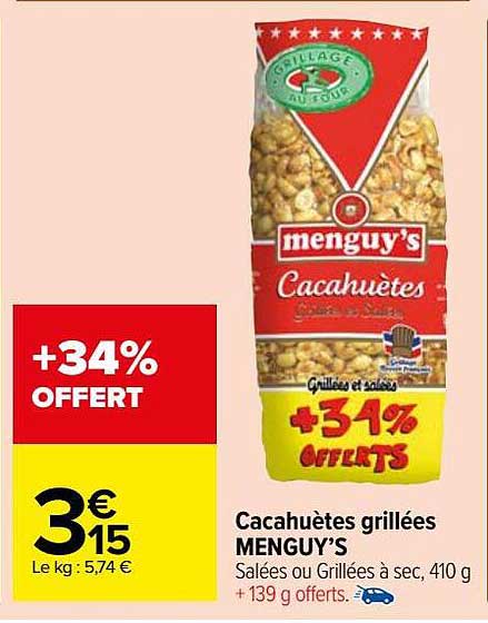 Cacahuètes Grillées Menguy's
