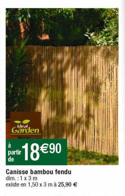 Canisse Bambou Fendu