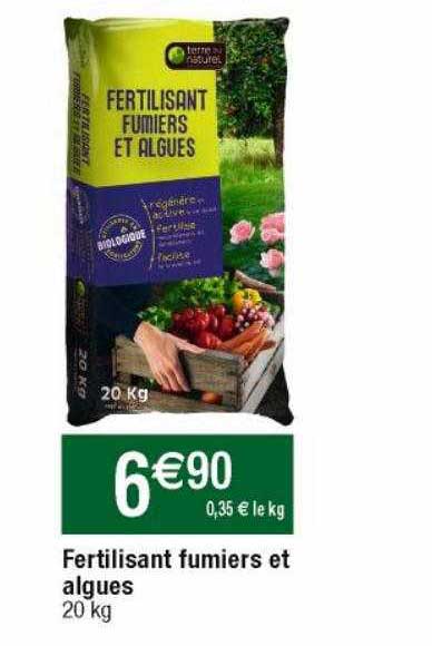 fertilisant fumiers et algues