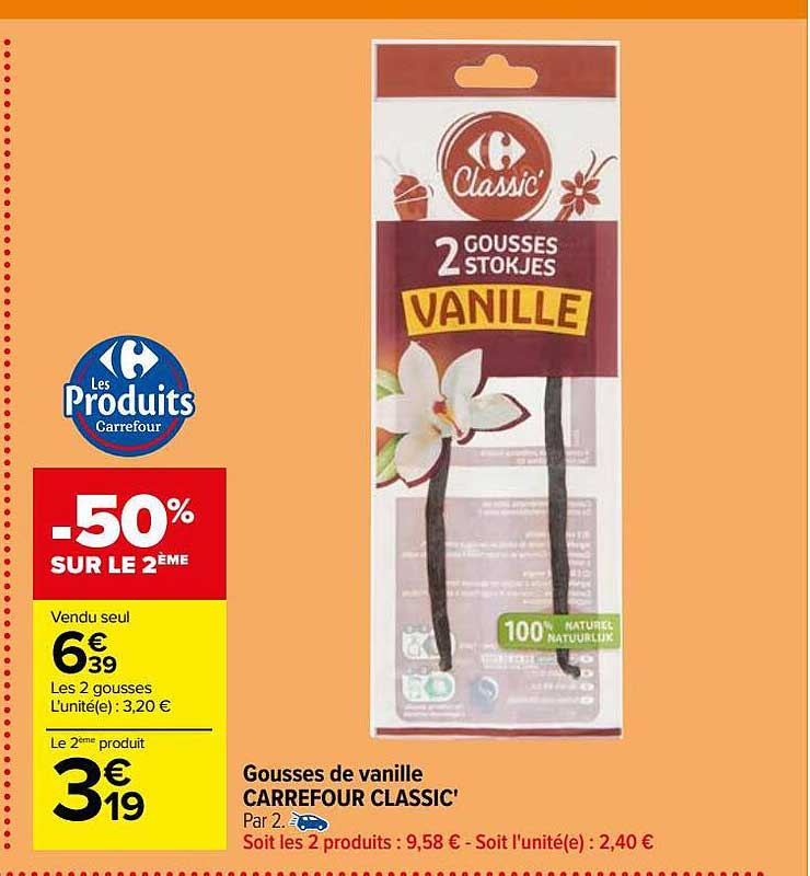 gousses de vanile carrefour classic'