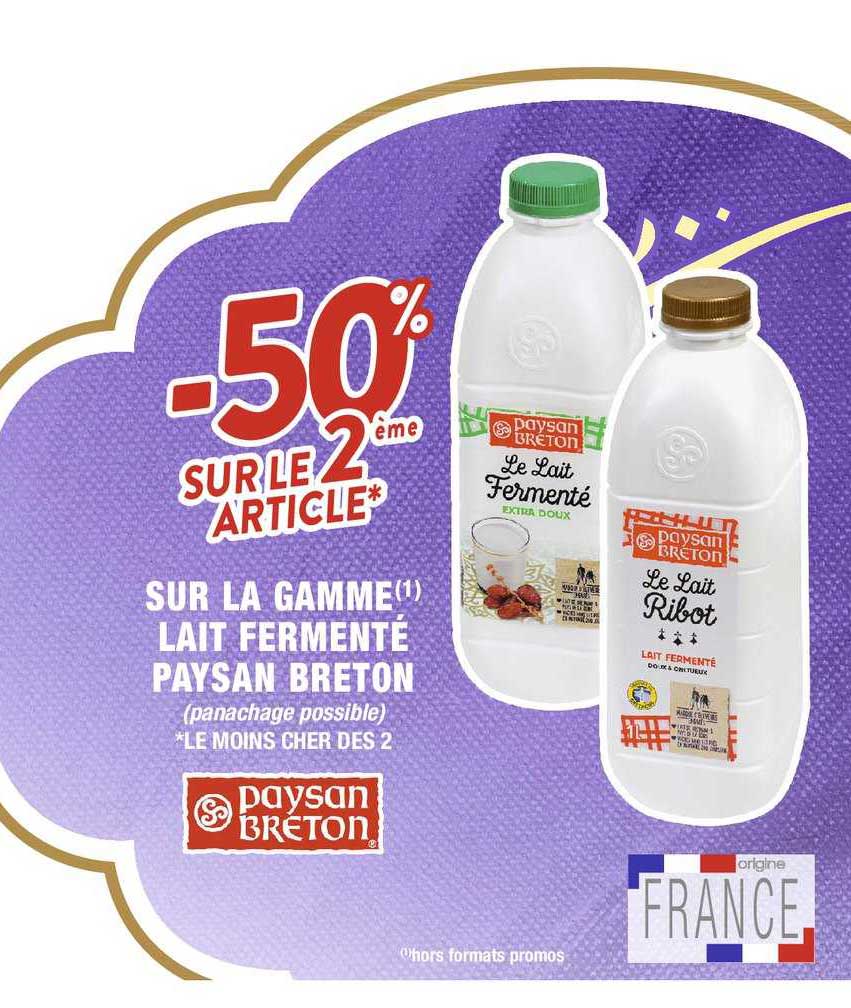 la gamme lait fermenté paysan breton