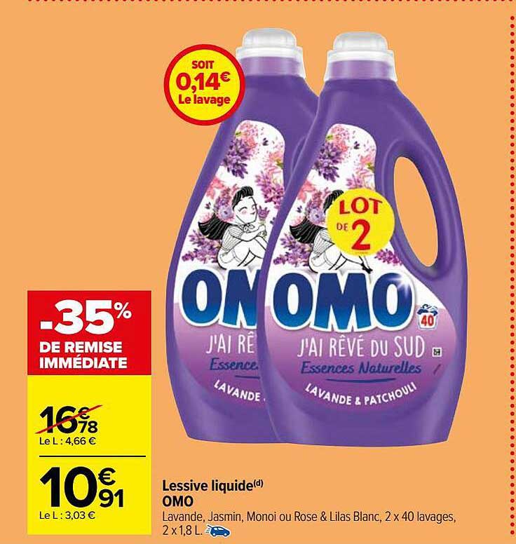Lessive Liquide Omo