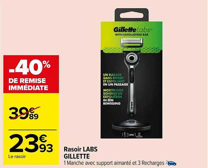 rasoir labs gillette