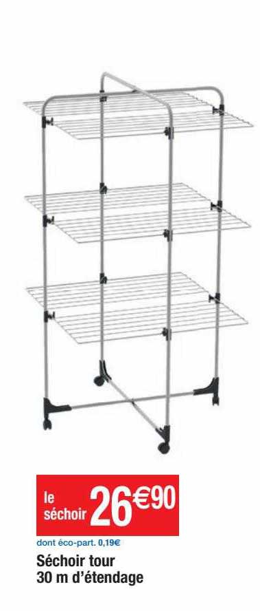 séchoir tour 30 m d'étendage