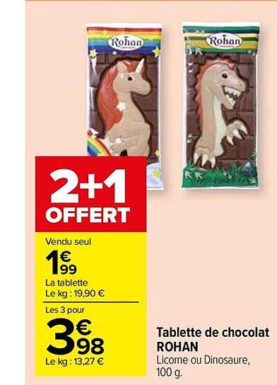 tablette de chocolat rohan
