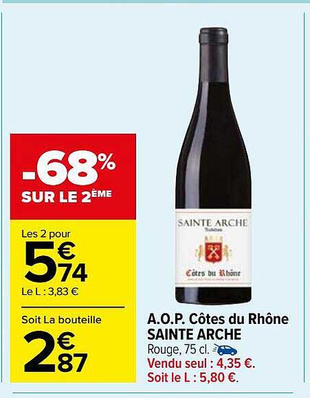 a.o.p. côtes du rhône sainte arche