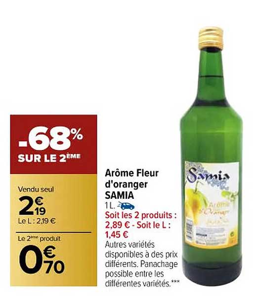 arôme fleur d'oranger samia