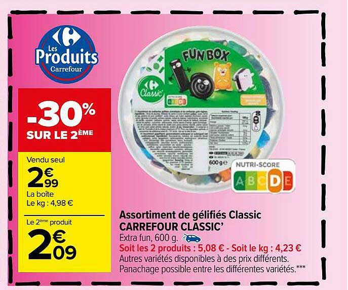 Assortiment De Gélifiés Classic Carrefour Classic'