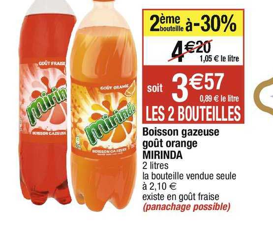 Boisson Gazeuse Goût Orange Mirinda