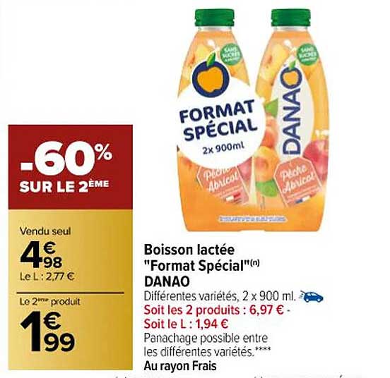 boisson lactée "format spécial" danao