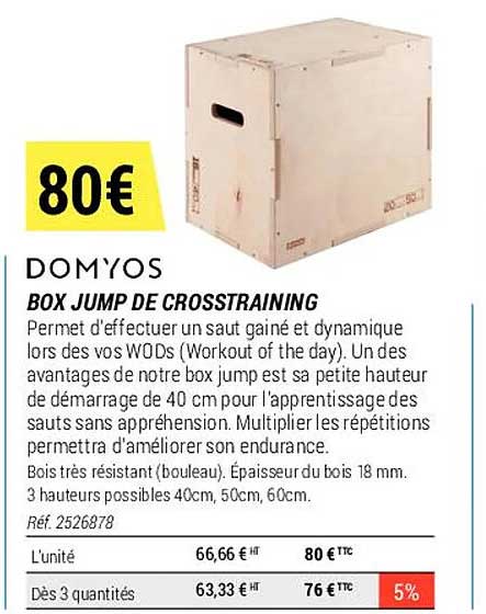 box jump de crosstraining domyos