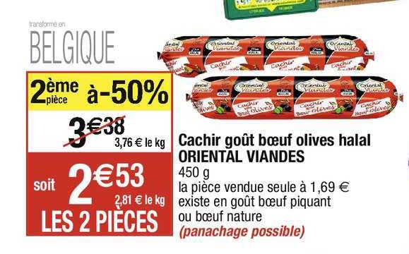 cachir goût bœuf olives halal oriental viandes