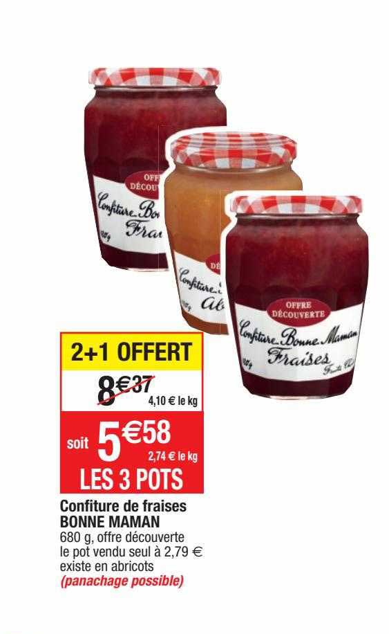 confiture de fraises bonne maman