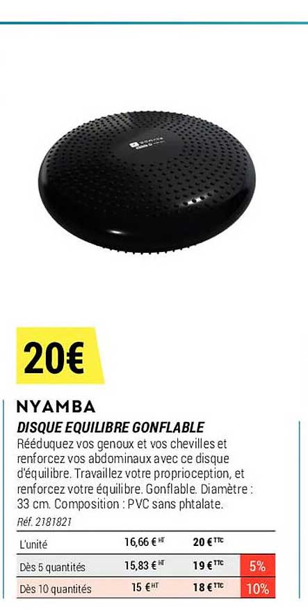 disque équilibre gonflable nyamba
