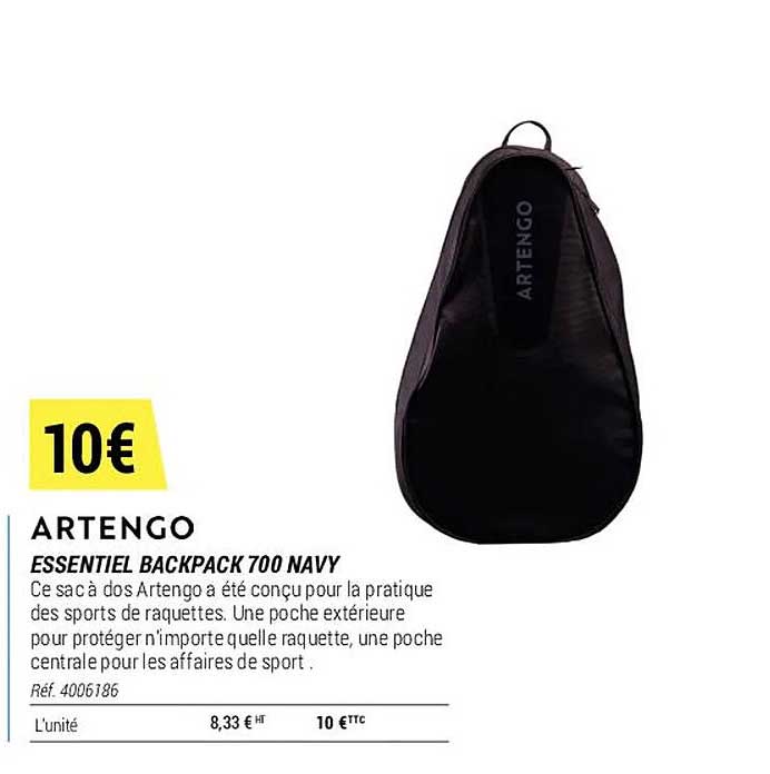 essentiel backpack 700 navy artengo