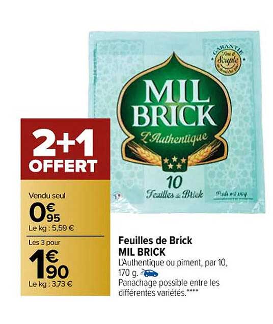 feuilles de brick mil brick