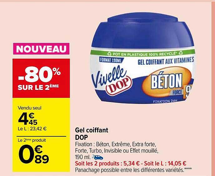 gel coiffant dop