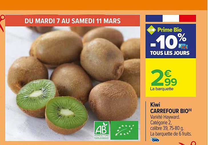 Kiwi Carrefour Bio
