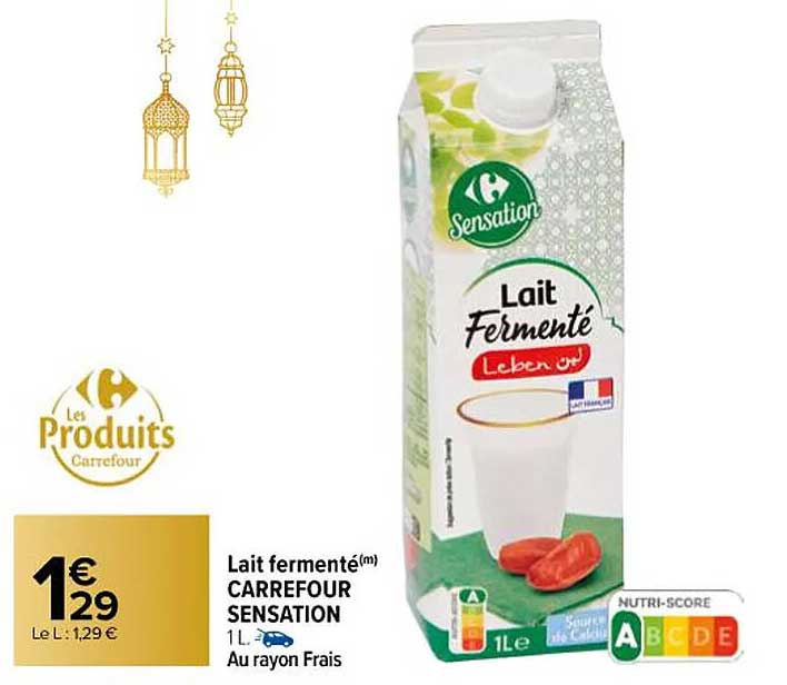 Lait Fermenté Carrefour Sensation