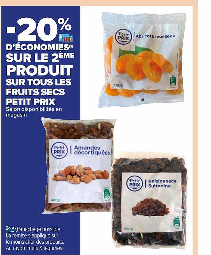 les fruits secs petit prix