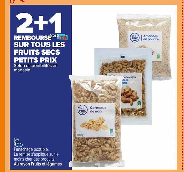 les fruits secs petits prix