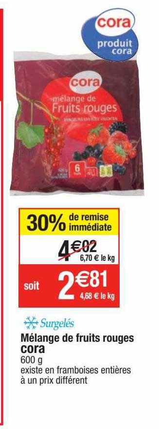 Mélange De Fruits Rouges Cora
