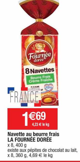 navette au beurre frais la fournée dorée