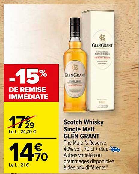 scotch whisky single malt glen grant