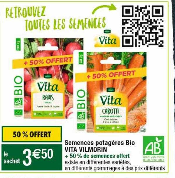semences potagères bio vita vilmorin