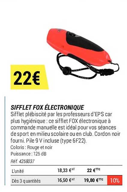 Sifflet Fox électronique