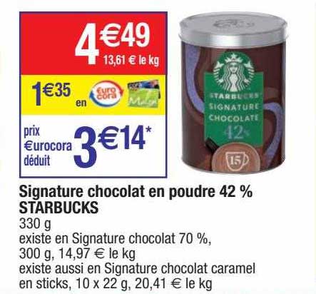 Signature Chocolat En Poudre 42% Starbucks