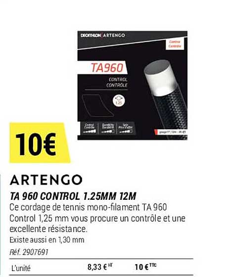ta 960 control 1.25 mm 12 m artengo