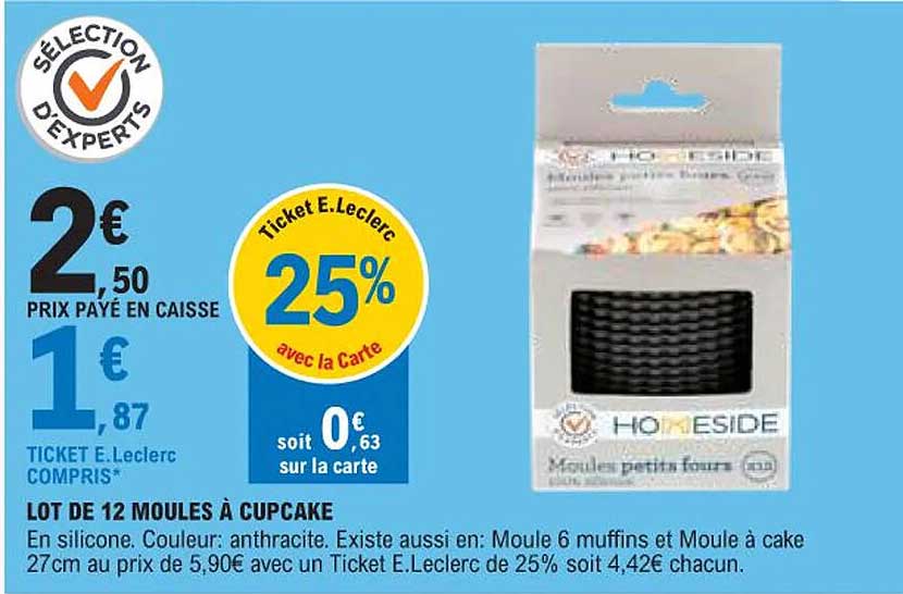 Lot De 12 Moules à Cupcake