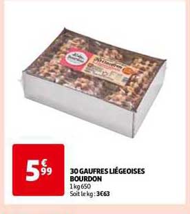 30 Gaufres Liégeoises Bourdon
