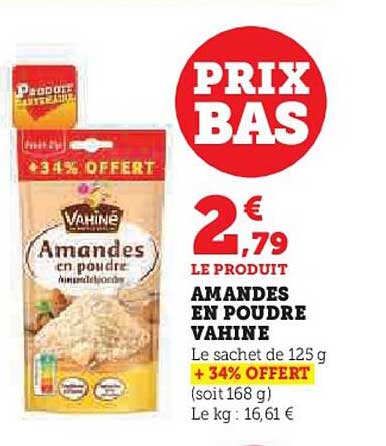 Amandes En Poudre Vahiné