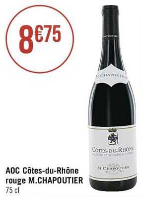 aoc côtes-du-rhône rouge m.chapoutier
